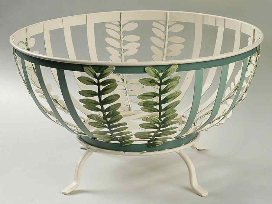 Naturewood 11" Large Metal Fruit Bowl by Pfaltzgraff-1