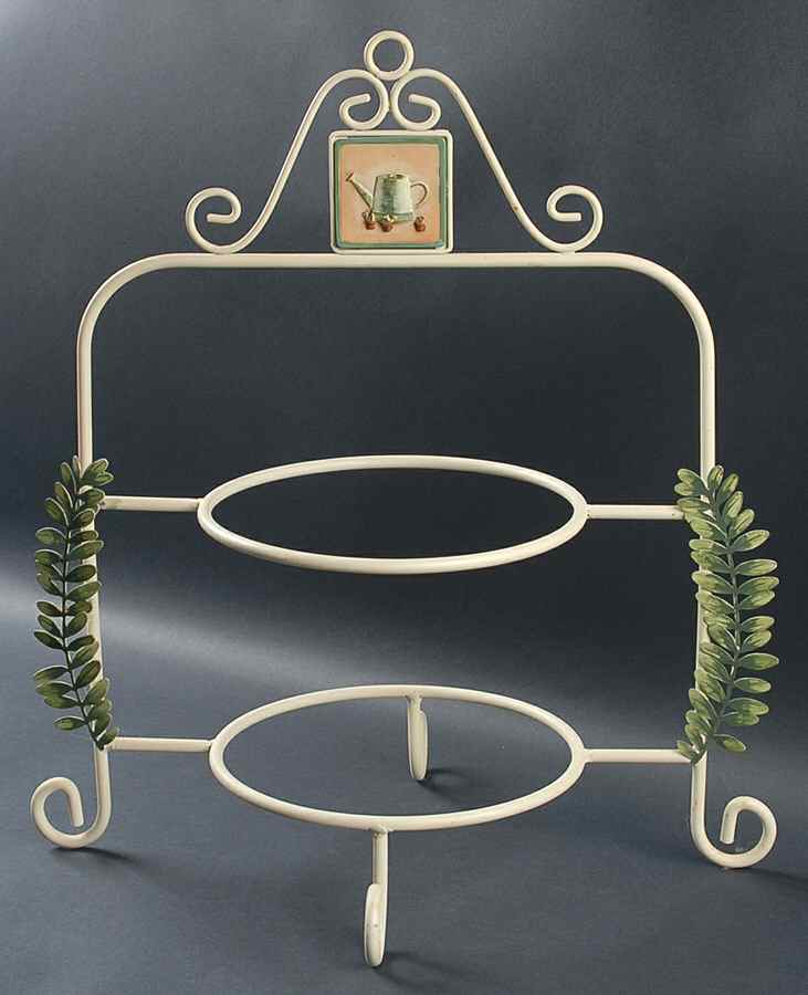 Naturewood 2 Tier Metal Plate Holder by Pfaltzgraff-1