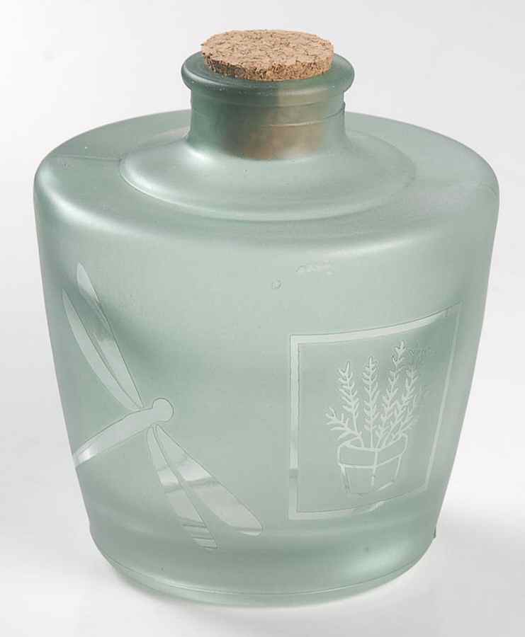 Naturewood Glassware Stackable Cruet W/Cork Stopper, Bottom by Pfaltzgraff-1