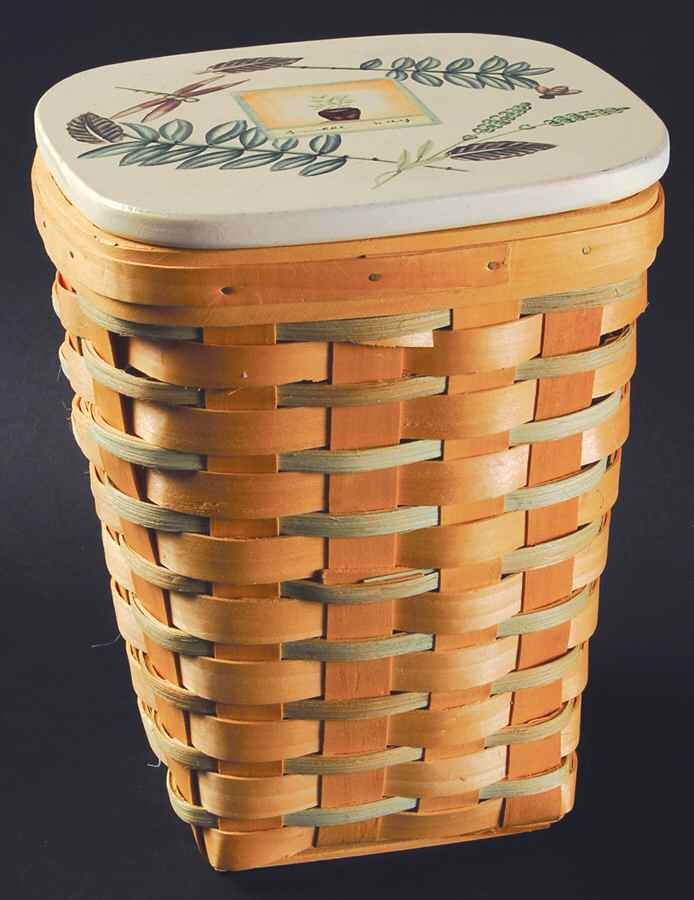 Naturewood Wicker Basket & Wood Lid by Pfaltzgraff-1