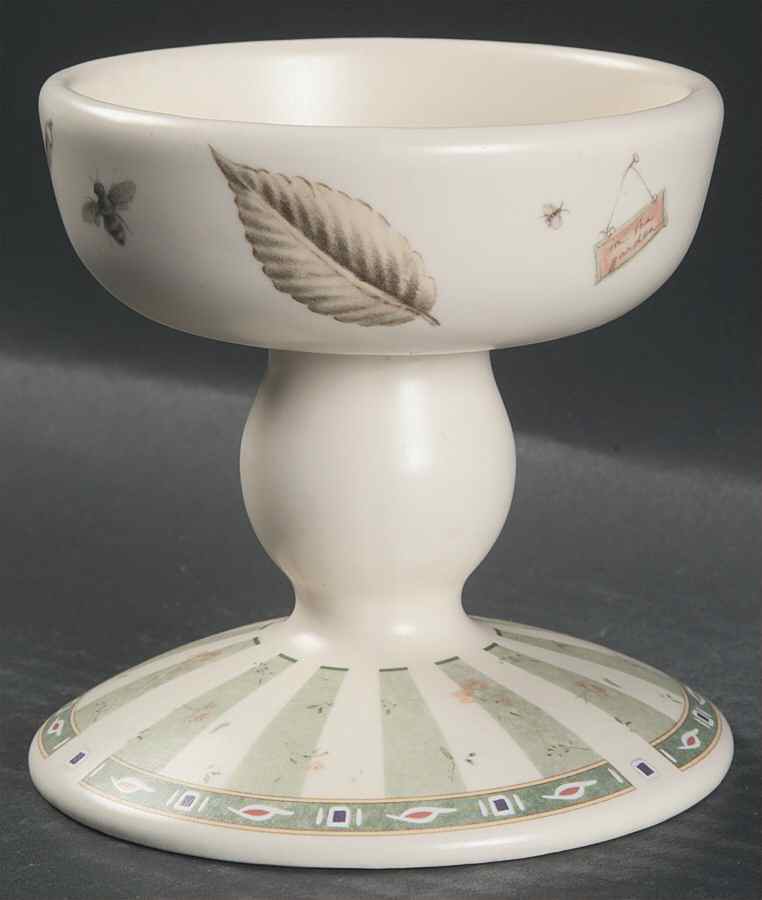 Naturewood Pedestal Candlestick by Pfaltzgraff-1