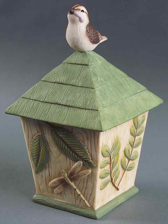 Naturewood Figural Candy Jar & Lid by Pfaltzgraff-1