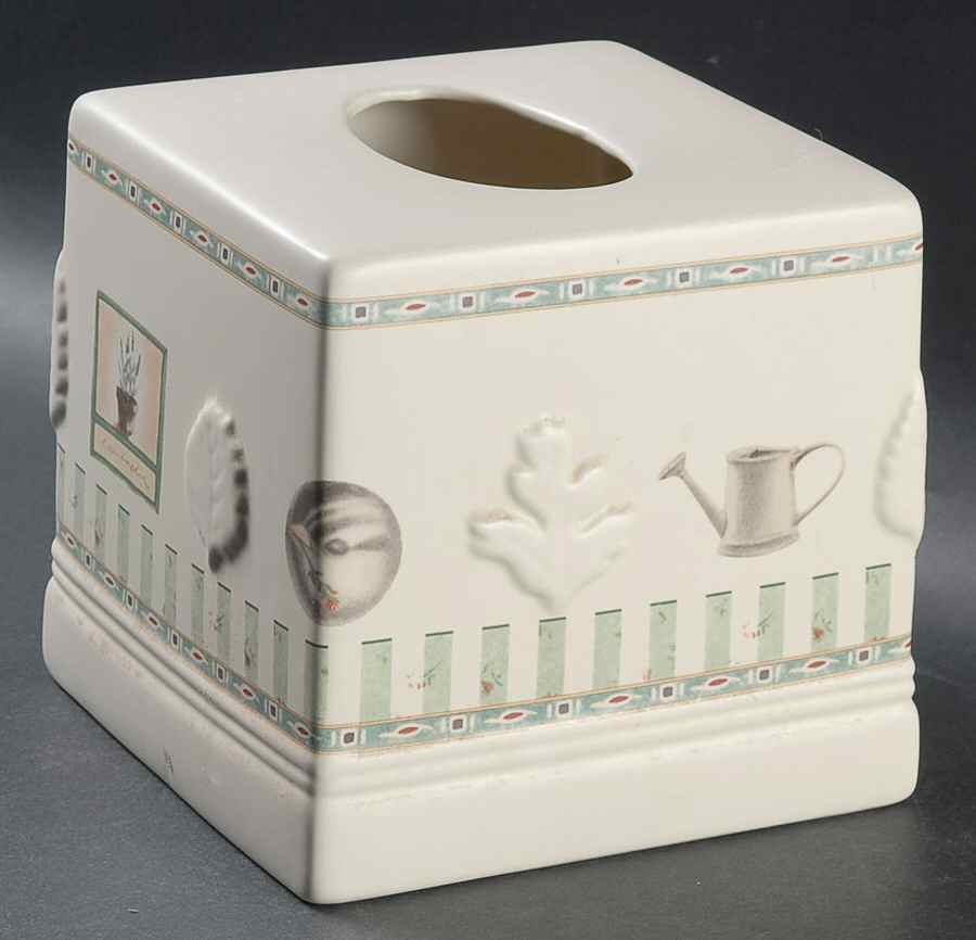 Naturewood Square Tissue Box Cover by Pfaltzgraff-1