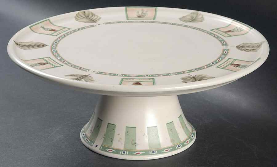 Naturewood 11" Diameter Pedestal Cake Stand by Pfaltzgraff-1