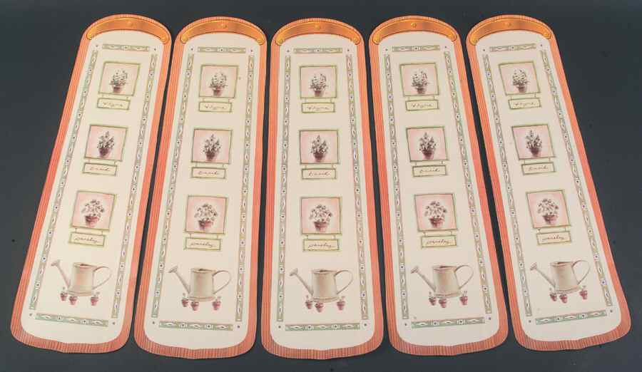 Naturewood Package of 5 Fan Blade Appliques by Pfaltzgraff-1