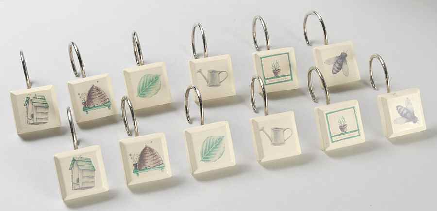 Naturewood (Set of 12) Shower Curtain Hooks by Pfaltzgraff-1
