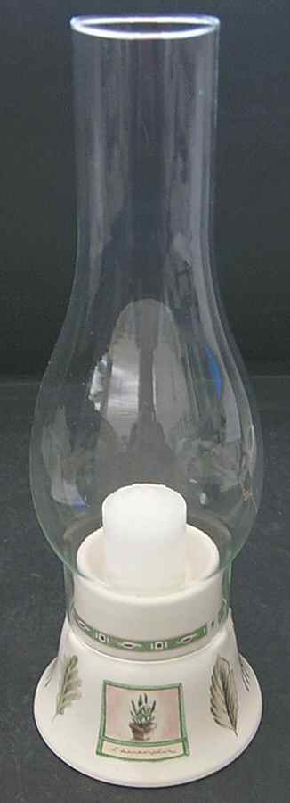 Naturewood Hurricane Lamp & Globe by Pfaltzgraff-1