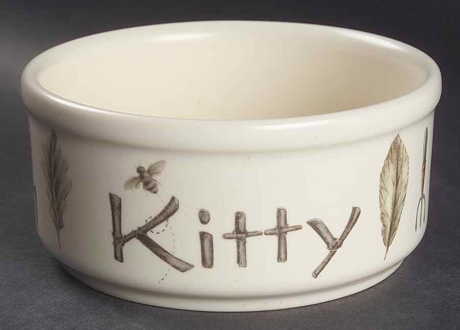 Naturewood Kitty Pet Bowl by Pfaltzgraff-1