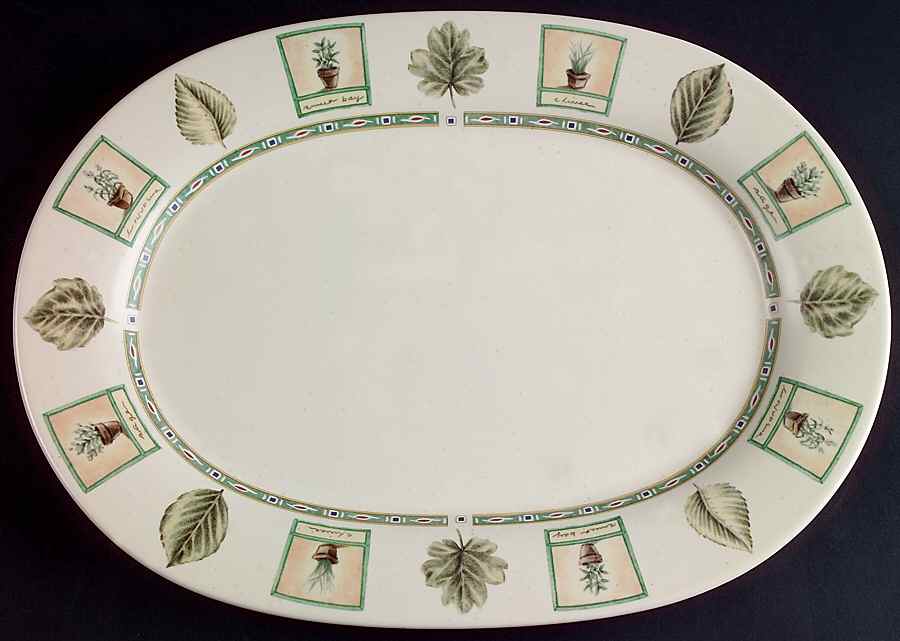 Naturewood 14" Oval Serving Platter by Pfaltzgraff-1