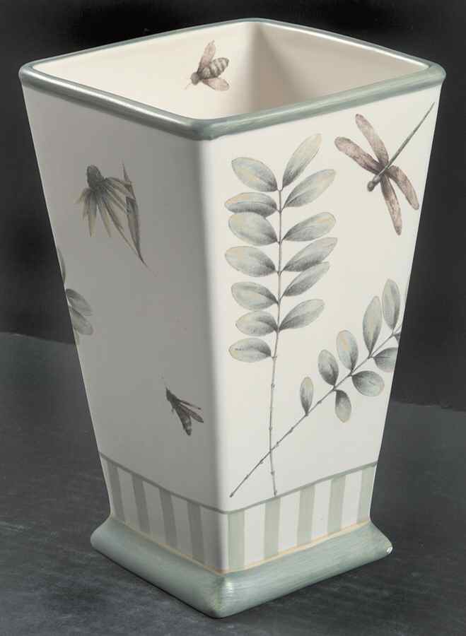 Naturewood 8" Square Vase by Pfaltzgraff-1