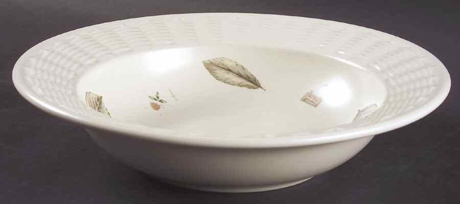 Naturewood Large Bowl with Wicker Trim by Pfaltzgraff-1