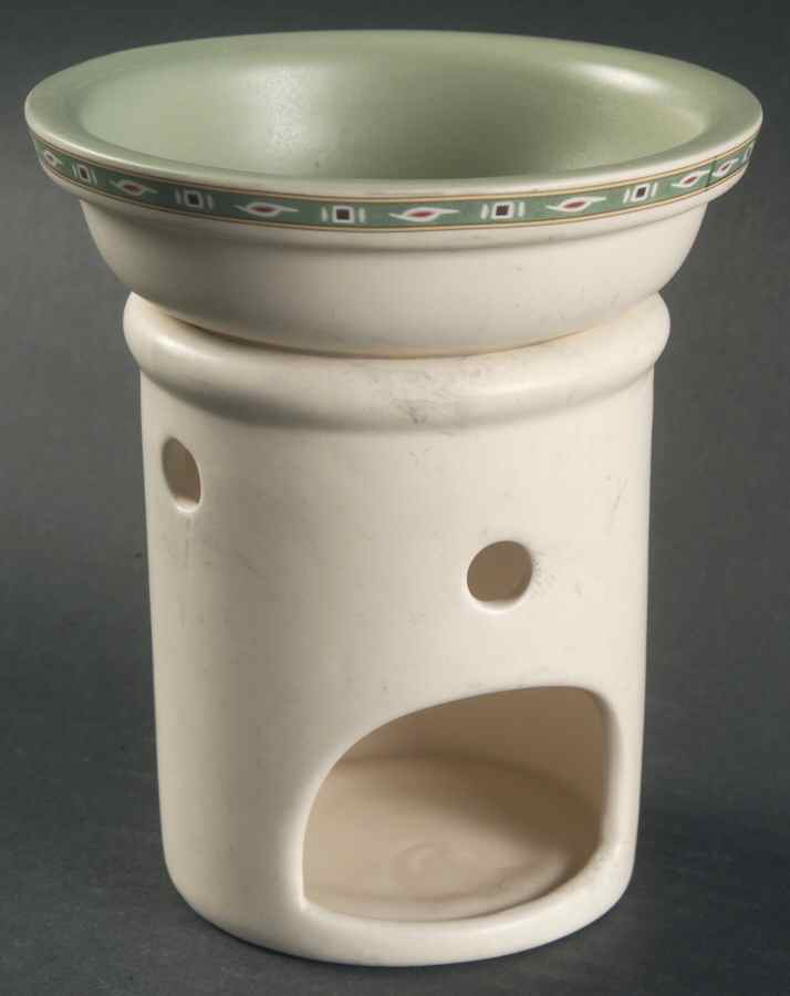Naturewood 2 Pc Wax Tart Burner/Warmer (Bowl & Candle Base) by Pfaltzgraff-1