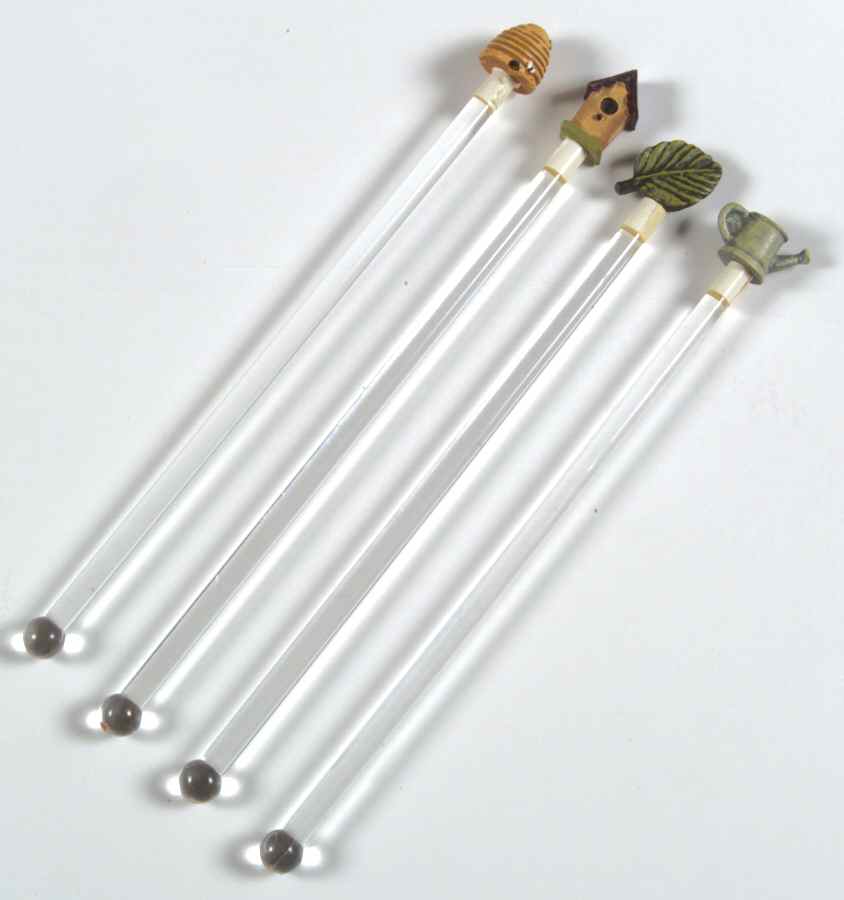 Naturewood Plastic Stirrer - Set of 4 Motifs by Pfaltzgraff-1