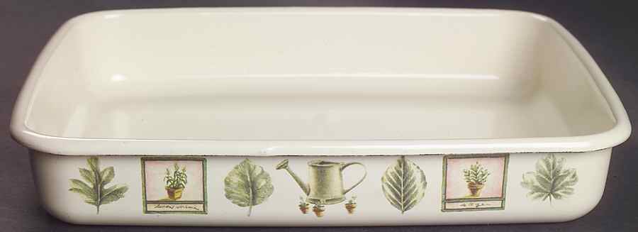 Naturewood 10" Metal Rectangular Baker by Pfaltzgraff-1