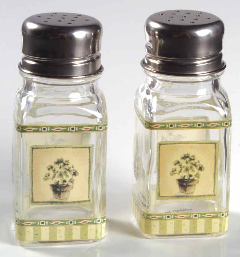 Naturewood Glassware Salt and Pepper Set by Pfaltzgraff-1