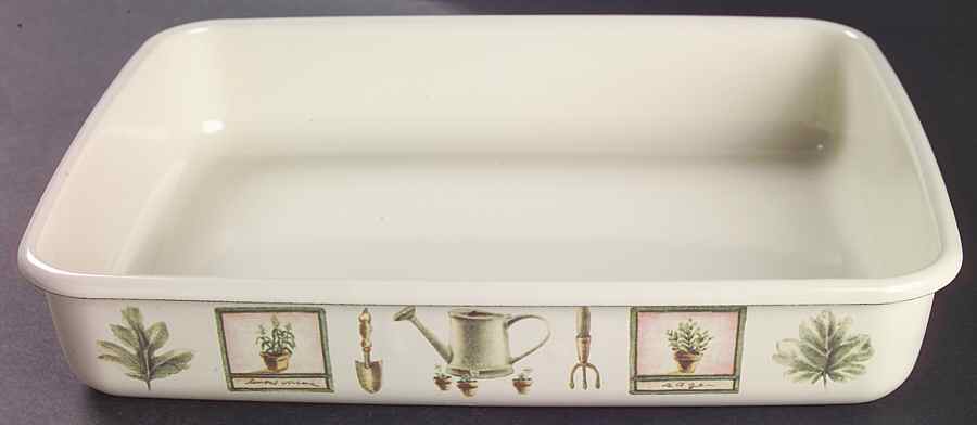 Naturewood 11" Metal Rectangular Baker by Pfaltzgraff-1