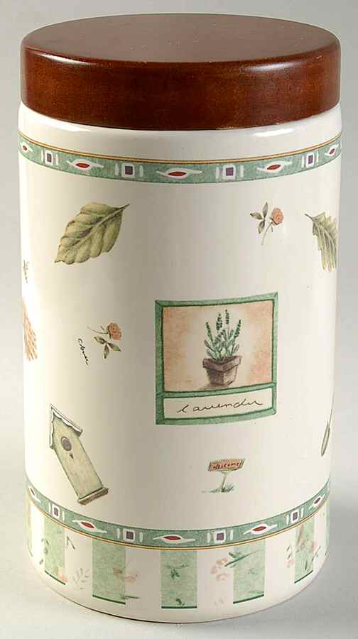 Naturewood Small Cylinder Canister & Wood Lid by Pfaltzgraff-1