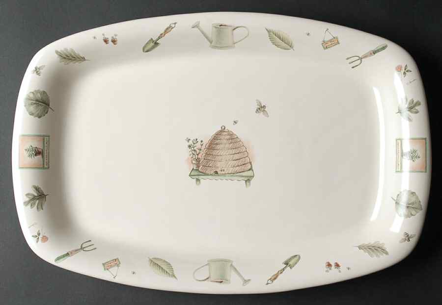 Naturewood 16" Rectangular Barbeque Platter by Pfaltzgraff-1