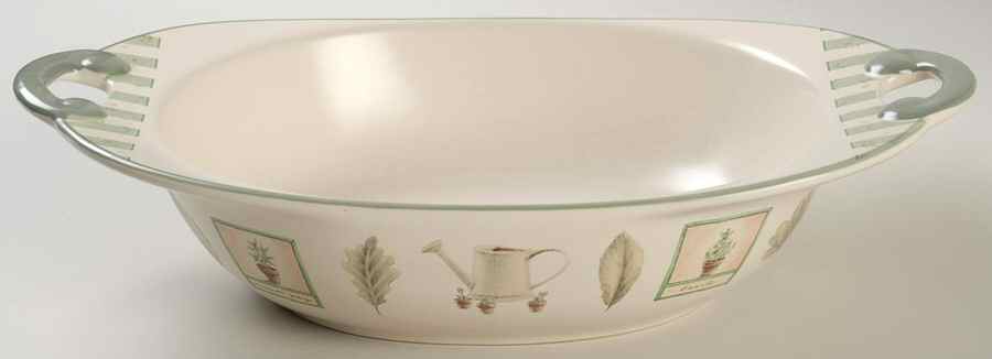 Naturewood 13" Nesting Handled Oval Serving Bowl by Pfaltzgraff-1