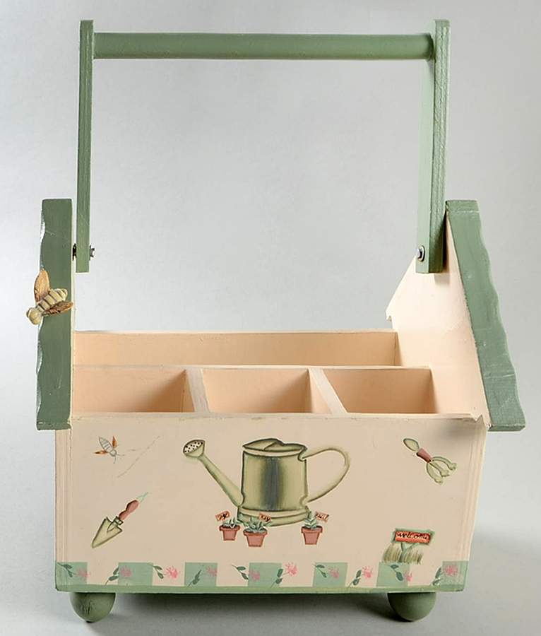 Naturewood Wood Silverware/Napkin Caddy by Pfaltzgraff-1