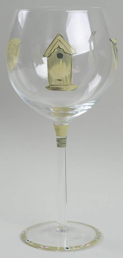 Naturewood Handpainted Glassware Wine by Pfaltzgraff-1