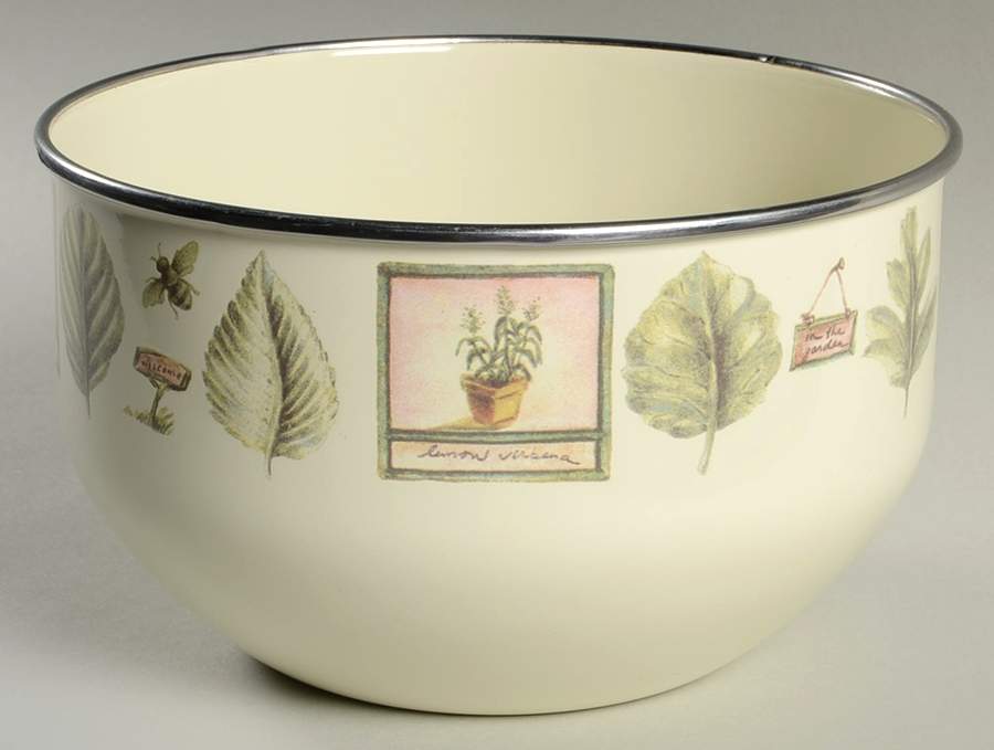 Naturewood 8" Metal Mixing Bowl by Pfaltzgraff-1