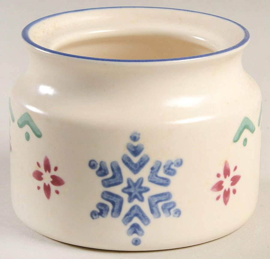 Nordic Christmas Sugar Bowl No Lid by Pfaltzgraff-1