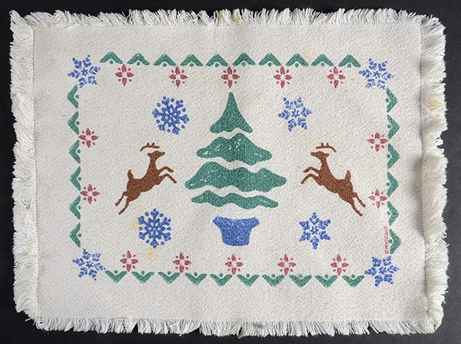 Nordic Christmas Cloth Placemat by Pfaltzgraff-1