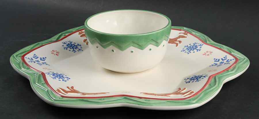 Nordic Christmas (2 Piece) Chip & Dip Set by Pfaltzgraff-1