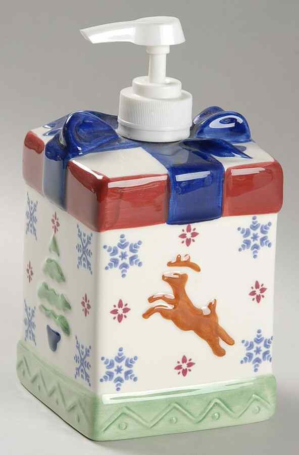 Nordic Christmas Lotion Dispenser by Pfaltzgraff-1