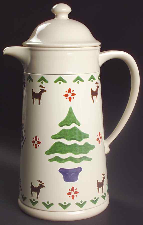 Nordic Christmas Plastic Thermos/Carafe & Lid by Pfaltzgraff-1
