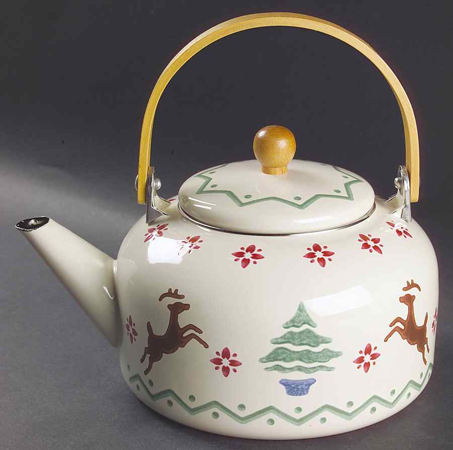 Nordic Christmas Metal Kettle & Lid by Pfaltzgraff-1