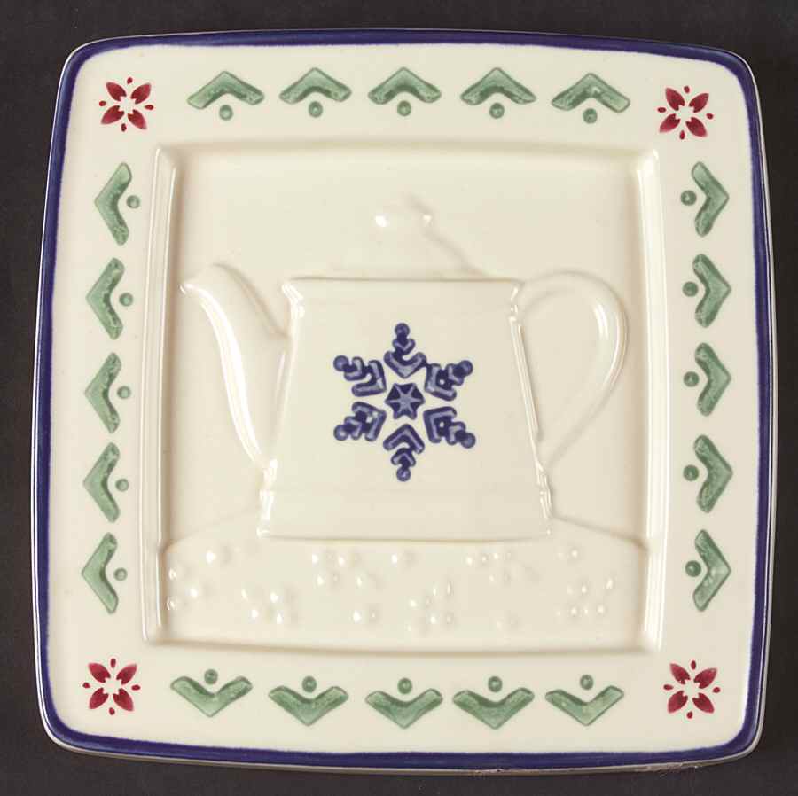 Nordic Christmas Embossed Square Trivet by Pfaltzgraff-1