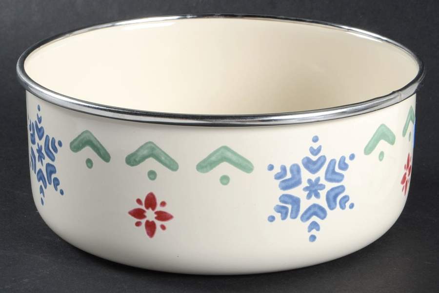 Nordic Christmas 5 7/8" Metal Bowl by Pfaltzgraff-1