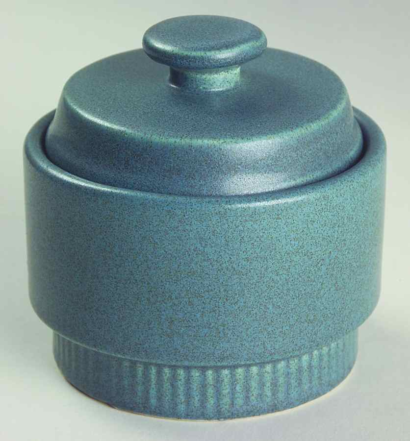 Nordic Blue Sugar Bowl & Lid by Pfaltzgraff-1