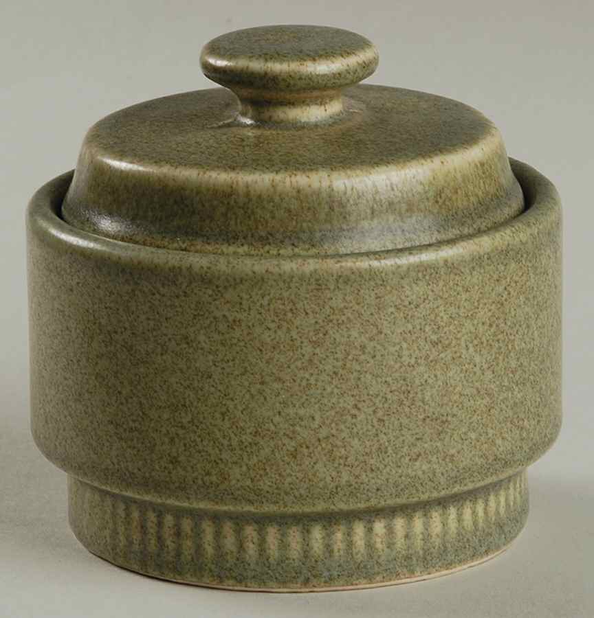 Nordic Green Sugar Bowl & Lid by Pfaltzgraff-1