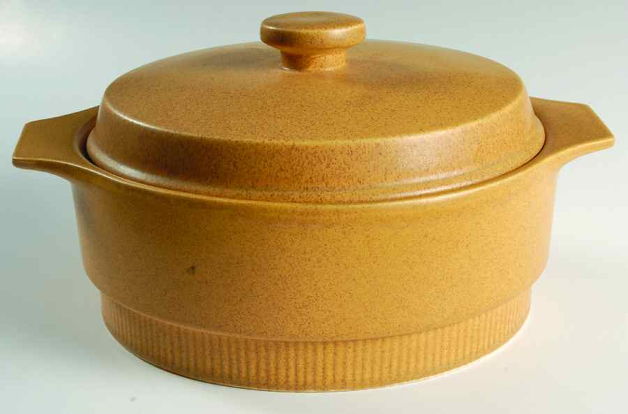 Nordic Gold Round Covered Vegetable by Pfaltzgraff-1