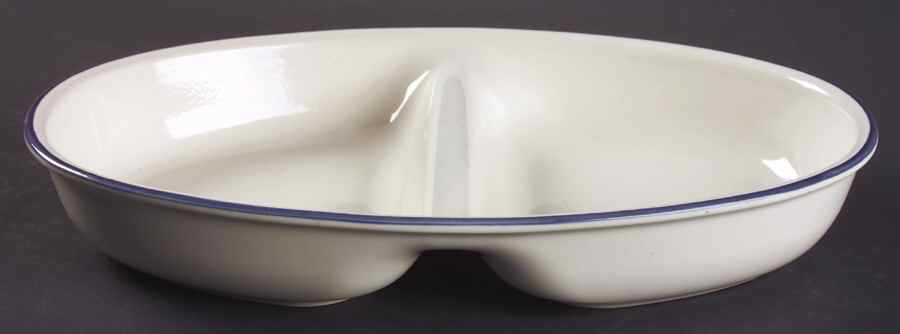 Northwinds 12" Oval Divided Vegetable Bowl by Pfaltzgraff-1