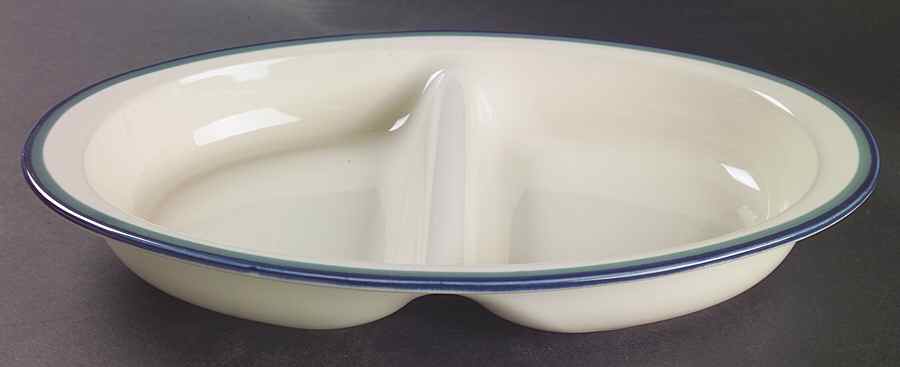 Northwinds 14" Oval Divided Vegetable Bowl by Pfaltzgraff-1