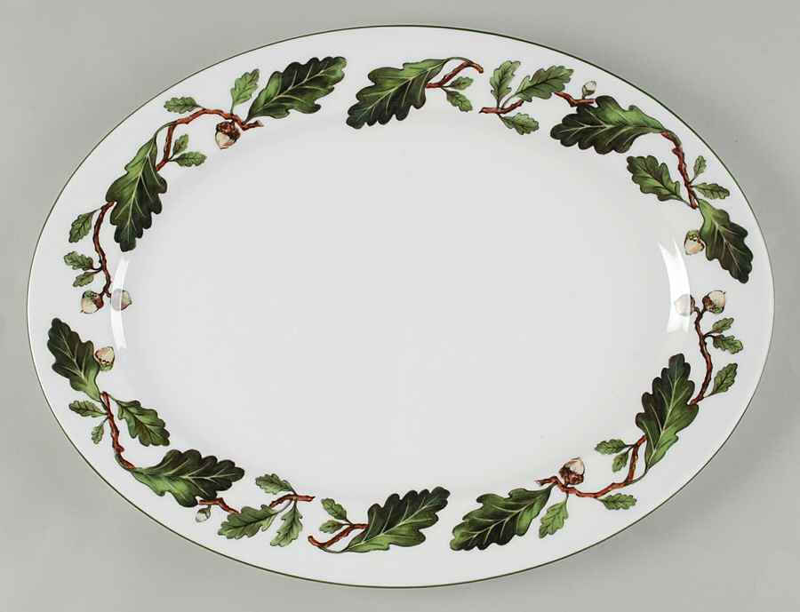 Oak Leaves 14" Oval Serving Platter by Pfaltzgraff-1