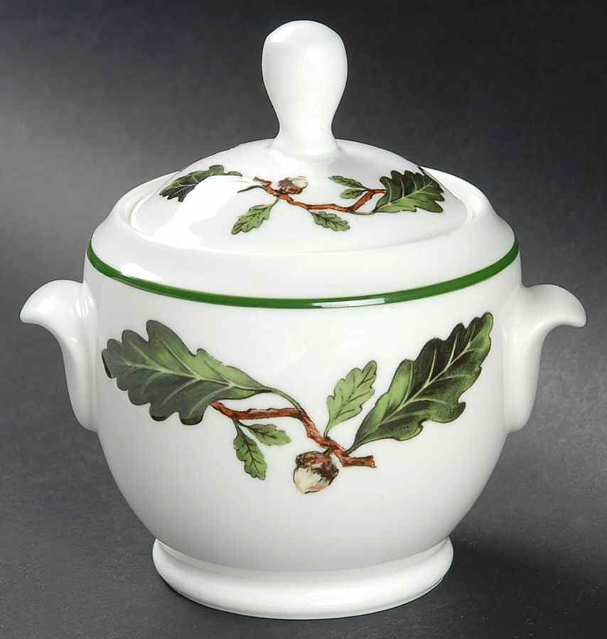 Oak Leaves Sugar Bowl & Lid by Pfaltzgraff-1