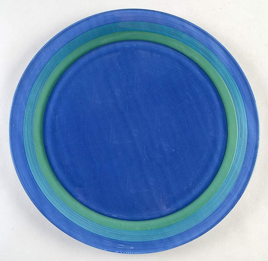 Ocean Breeze Round Glassware Cake Plate by Pfaltzgraff-1