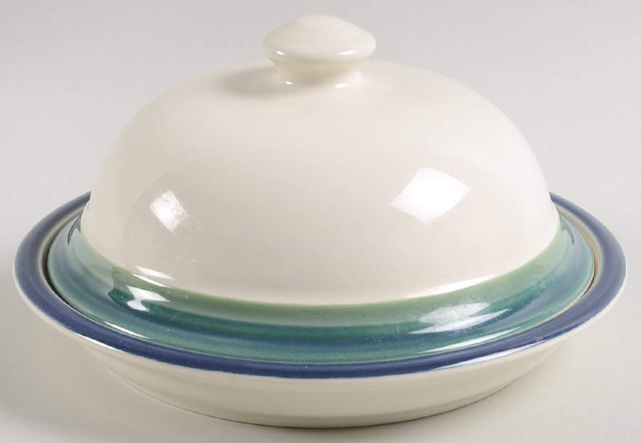 Ocean Breeze Round Covered Butter by Pfaltzgraff-1