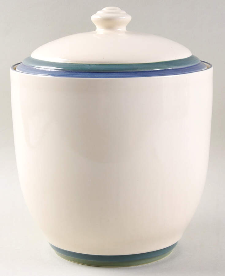 Ocean Breeze Large Canister & Lid with Seal Ring by Pfaltzgraff-1