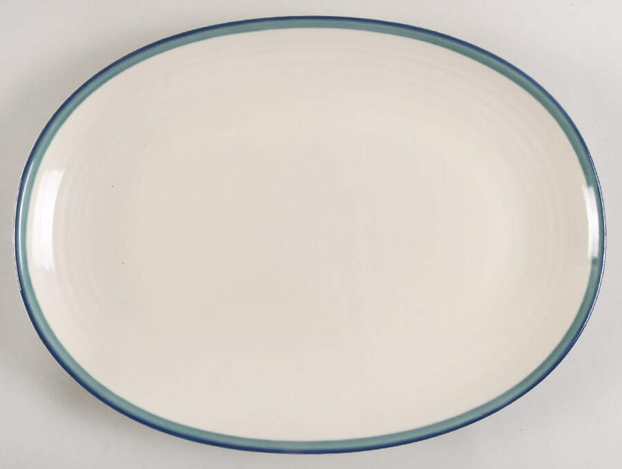 Ocean Breeze 14" Oval Serving Platter by Pfaltzgraff-1
