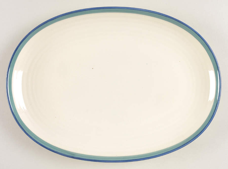 Ocean Breeze 11" Oval Serving Platter by Pfaltzgraff-1