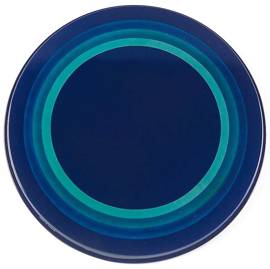 Ocean Breeze 10" Individual Tin Round Stove Cover by Pfaltzgraff-1