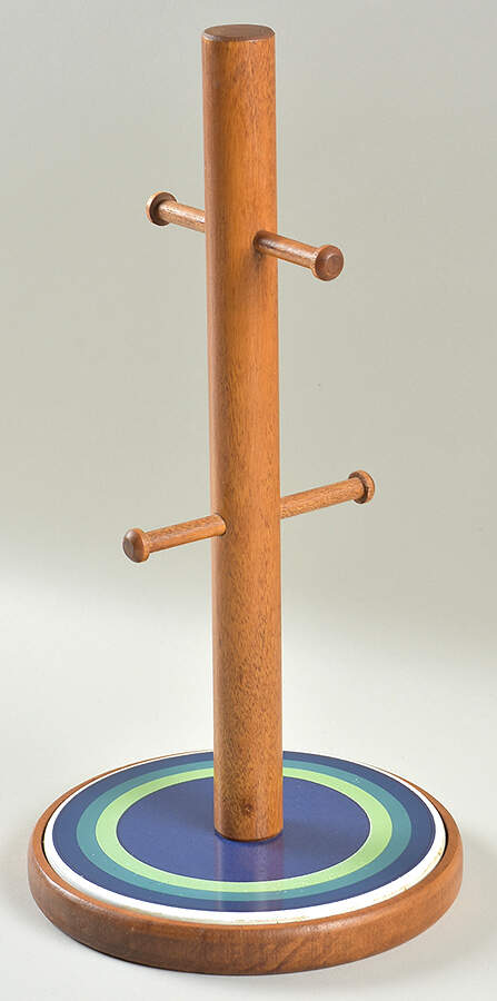 Ocean Breeze Wood Wall Hanging Mug Rack by Pfaltzgraff-1