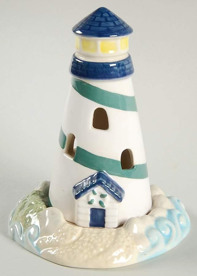 Ocean Breeze 2 Piece Lighthouse Candleholder by Pfaltzgraff-1