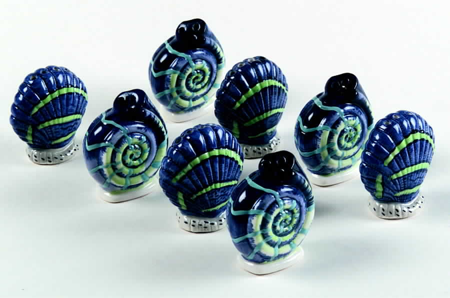 Ocean Breeze Individual Salt & Pepper Set - Set of 4 by Pfaltzgraff-1